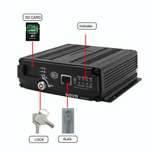 4CH Blackbox Car Mobile DVR con 4G GPS WIFI 1080p Resolución Visión nocturna IPS Pantalla táctil para autobús Vehículo Seguridad Ada - Product Image 1