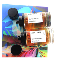 Flacon de parfum rond en verre de 50 ml et 100 ml, avec atomiseur à sertir, vente en gros d'usine, étiquette privée