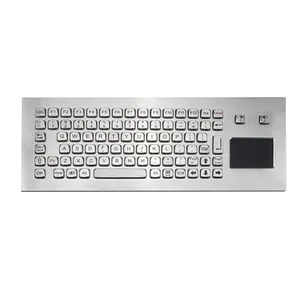 Explosive Proof Stainless Steel Rugged Industrial Keyboard With Resistive Touchpad Coal mine keyboard
