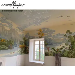 हाथ चित्रित कागज peint panoramiques वॉलपेपर