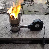 Souffleur électrique puissant 9733, DC 12V 1.2A avec contrôleur de vitesse, ventilateur portable pour barbecue, haute pression, haut débit d'air