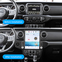 Pantalla Táctil Android de 13 Pulgadas con Pantalla Dividida para Jeep Wrangler 2018-2021, Radio de Auto, Estéreo, GPS, Navegación, Carplay, DSP, 1 Año de Garantía