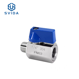 Stock 1/8'' 1/4'' 3/8'' Stainless Steel Female and Female FF <strong>Mini</strong> <strong>Ball</strong> <strong>Valve</strong> - Product Image 2