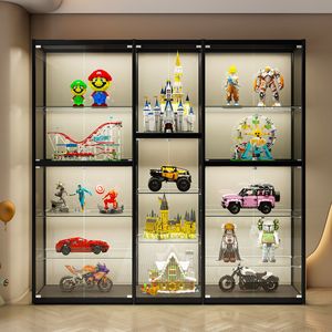 Vitrina de Vidrio Transparente de Diseño Contemporáneo, Gran Capacidad, a Prueba de Polvo, Mueble para Sala de Estar o Dormitorio, para Figuras de Acción <span class=keywords><strong>Lego</strong></span> Gundam - Product Image 4
