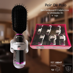 Pettine con Setole Morbide per lo Styling dei Capelli, 12 Pezzi in Scatola - Product Image 2