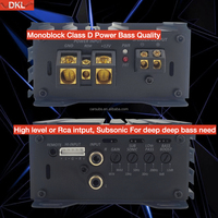 Amplificateur numérique stéréo pour voiture Mono RMS 600W Bass Amp Peak 1200W Class D Car Amplifier Monoblock