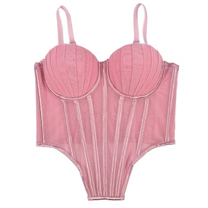 <span class=keywords><strong>Bustier</strong></span> a Corsetto Sopraseno di Alta Qualità e Nuovo Design da Donna con Stecche a Lisca di Pesce e Rete, Top Corto Modellante, Lingerie Snellente - Product Image 6
