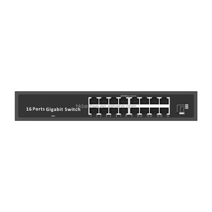 16 Ports Gigabit RJ45 <b>Switch</b> with 32Gbps Switching Capacity Desktop or Rackmount Metal <b>Case</b> 16GE Ethernet <b>Switch</b> - Product Image 4