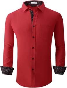 Nuova <span class=keywords><strong>Camicia</strong></span> Primaverile da <span class=keywords><strong>Uomo</strong></span> con Logo Personalizzato, Design Elegante in <span class=keywords><strong>Turchese</strong></span>, Elasticizzata in Quattro Direzioni, Vestibilità Slim - Product Image 5