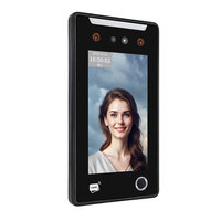 Software Gratuito, Sistema de Control de Acceso Biométrico con Reconocimiento Facial IA de 7 Pulgadas, Lector de Tarjetas RFID, Huella Dactilar, Código QR y NFC