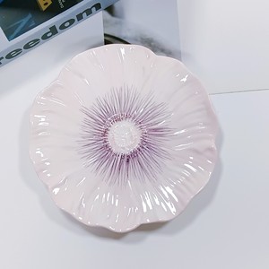 Porcelain Dinner Plates Purple Bowl&Plate Custom Tableware Irregular Nordic Ceramic <b>Dinnerware</b> for Party Wedding Use Cake Plate - Product Image 6