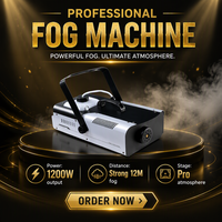 Machine à fumée 1200W DMX512, générateur de fumée, effet de glace sèche, équipement pour scène, fête, mariage