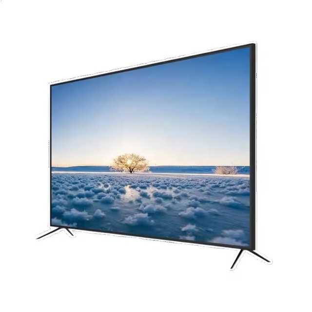 Android Frameless Bezel-Less 75 Inch 4K FHD Smart Digital LED TV with Built-In Speaker for Hotel Use