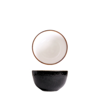 Tazón Moon Brown de 13 cm y 45 cl, Estilo Was, Tazón de Cerámica para Servir