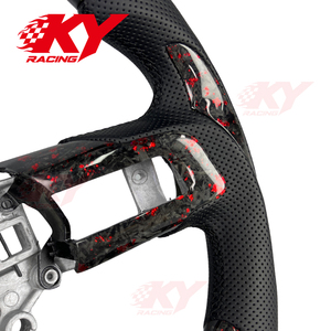 Accesorios Interiores para Auto, Volante Deportivo de Fibra de Carbono para Ford Mustang GT GT500 Shelby GT350 Mach 1 2015-2023, con Calefacción - Product Image 3