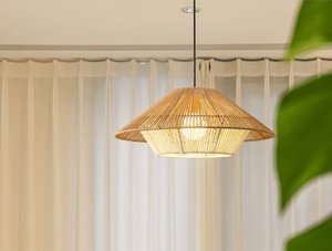 <strong>Lampshade</strong> <strong>Frame</strong> <strong>Wire</strong> with Paper Rope Weave Handmade Lamp Shades &amp; Covers From China <strong>Manufacturer</strong> Hanging Ceiling Decor <strong>Lampshade</strong> - Product Image 5