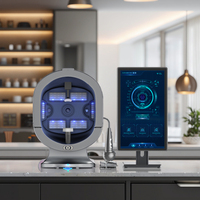 Analyseur de peau IA le plus récent S5, appareil portable de gestion de la santé pour salon de beauté, soins du visage, des cheveux et des yeux, application de crème hydratante