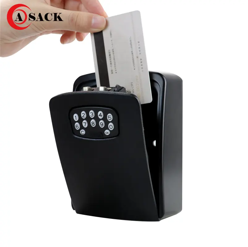 Asack G3 rustproof intelligent digital door lock box security smart keys keeper estate fine metal wall safes bluetooth key box