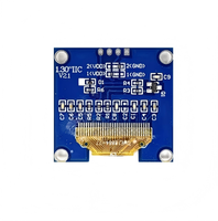 Pantalla OLED GJD de 1.3 Pulgadas, Controlador SH1106, Resolución 128*64, Interfaz IIC, Módulo OLED de 3V/5V con Color Blanco y Azul