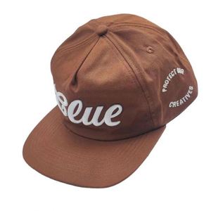 Gorras de 5 Paneles con Visera Ligeramente Curvada, Estilo Desestructurado, de Algodón, con Logotipo Bordado, Gorras de Lona Desestructuradas - Product Image 6