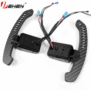 Levier de vitesses magnétique en fibre de carbone LED pour volant de voiture de conception sportive des séries 12345678, modifié pour X3 X4 X7 12345678 - Product Image 3