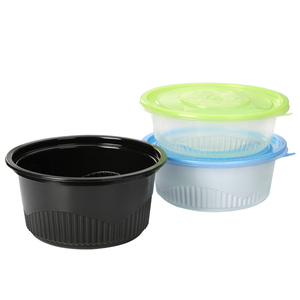 clear seafood container transparent disposable plastic soup bowl with lid