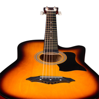 HUASHENG 38 Inch High Gloss Acoustic Guitar Kit OEM ODM CUSTOM Beginner Guitar Acoustic with Accessories