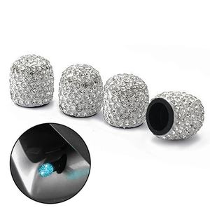 Tapas de Válvula de Neumático Personalizadas, Brillantes, con Diamantes, Antipolvo, Duraderas, para Bicicleta, Coche, Camiones, Motocicleta - Product Image 1
