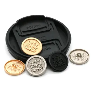 Custom Factory Wholesale Retro Alloy Shank Metal Buttons For Suits Coats