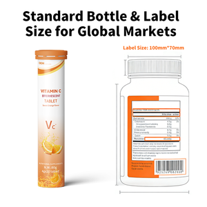 Wholesale OEM Low MOQ Vitamin C Effervescent <b>Tablets</b> Skin Whitening For Amazon FBA Sellers Compliance COA Third Party Test - Product Image 4