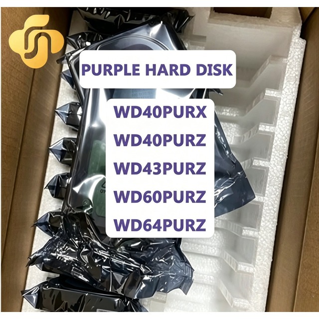 Wholesale WD20PURZ Purple 1TB 2TB 3TB 4TB  3.5in SATA HDD Internal Hard Drives for Surveillances DVR NVR CCTV Camera Monitoring