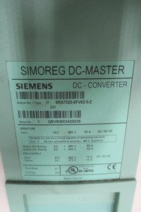 6RA7025-6FV62-0-Z ซิมอร์เร็ก ดีซี-มาสเตอร์ คอนเวอร์เตอร์ 460v-ac 500v-dc 30a พีแอลซี - Product Image 3