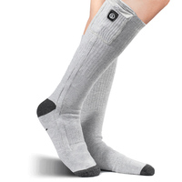 Chaussettes chauffantes électriques épaisses pour le ski, unisexes, pour les sports d'hiver en plein air, avec batterie rechargeable 7,4 V