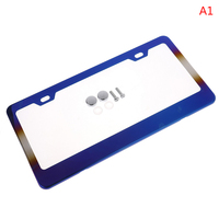 Cadre de plaque d'immatriculation en plastique durable et étanche avec logo personnalisé imprimé pour la plaque des États-Unis