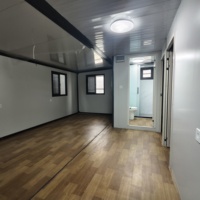 Maison conteneur extensible double face à structure en acier, à déploiement rapide pour l'hébergement sur chantier