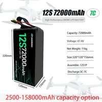 Batterie à État Solide Haute Énergie 46 000 mAh/72 000 mAh 310 Wh/kg pour Drones à Usage Intensif Batterie au Lithium-Ion NMC811 10C