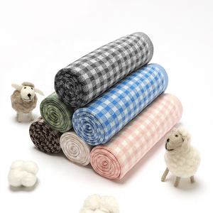 Manta de ganchillo para bebé infantil con patrón a cuadros, manta de tablero de ajedrez, manta de bebé de punto - Product Image 6