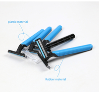Cartouche de rasoir professionnel à double lame, conception à grande interstice, rasoir portable pour le visage pour hommes, système de rasage pour soins personnels