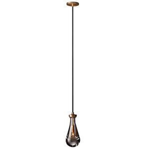 Lampadario Moderno Lineare in Vetro Regolabile in Altezza, Decorazione per Sala da Pranzo e Villa, Lampadario Rotondo in Vetro Trasparente a Reticolo - Product Image 6