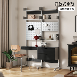 Adjustable Entryway Display <b>Rack</b> <b>for</b> Small Apartments No-Drill <b>Storage</b> Solution-Floor-Standing Shelf Partition <b>for</b> Utility <b>Racks</b> - Product Image 4