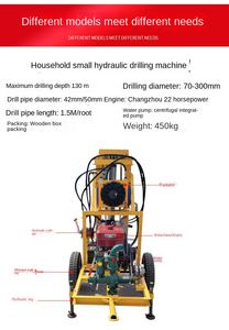 Foreuse rotative de 80 mètres de profondeur facile à utiliser, nouvelle condition, moteur diesel, industrie agricole, forage à engrenages au charbon - Product Image 5
