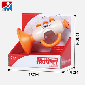 Interessante per bambini in plastica piccola tromba giocattolo stile cartone animato Mini corno strumento musicale per bambini - Product Image 6