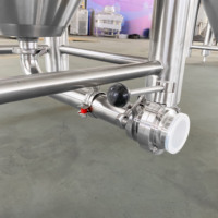 Fermenteur Conique à Enveloppe 7BBL Personnalisé en SUS304, Profil Mince, Conception Plus Haute avec Trappe Latérale pour Microbrasseries
