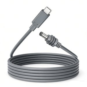 Cable de Alimentación D-Sunty Impermeable Starlink Mini USB-C a CC, 5m, 18AWG, Conductor de Cobre Sólido, Tipo-C, Cubierta de PVC Gris - Product Image 1
