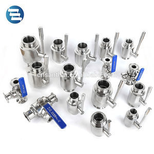 Cấp Thực Phẩm Thép Không Gỉ Vệ Sinh SS304 SS316L Ba Cách Kẹp Bóng Van Từ Ôn Châu Santhai Nhà Máy - Product Image 6