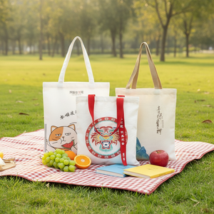 Sacs fourre-tout en toile <span class=keywords><strong>éco</strong></span>logiques pour femmes, personnalisables avec logo, durables, pour le shopping, les voyages, les pique-niques, la plage, sacs de shopping, sacs recyclables - Product Image 1