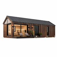 Villa Modulaire Préfabriquée de Luxe en Acier Entièrement Meublée, Maison Préassemblée avec Salle de Bain et Bureau pour un Habitation Moderne et Écologique