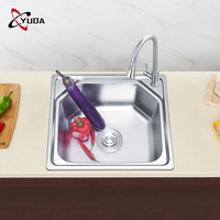 Évier de cuisine intelligent en acier inoxydable 304, Style classique