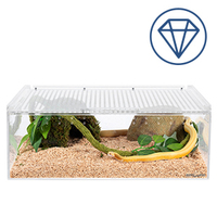 Boîte d'élevage pour reptiles en acrylique Boîte à reptiles en plexiglas Cage acrylique pour animaux de compagnie Sauter Araignée Tarentule