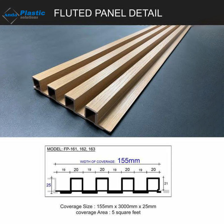 WPC Fluted Wall Panel Making Machine WPC Wall Panel Machine